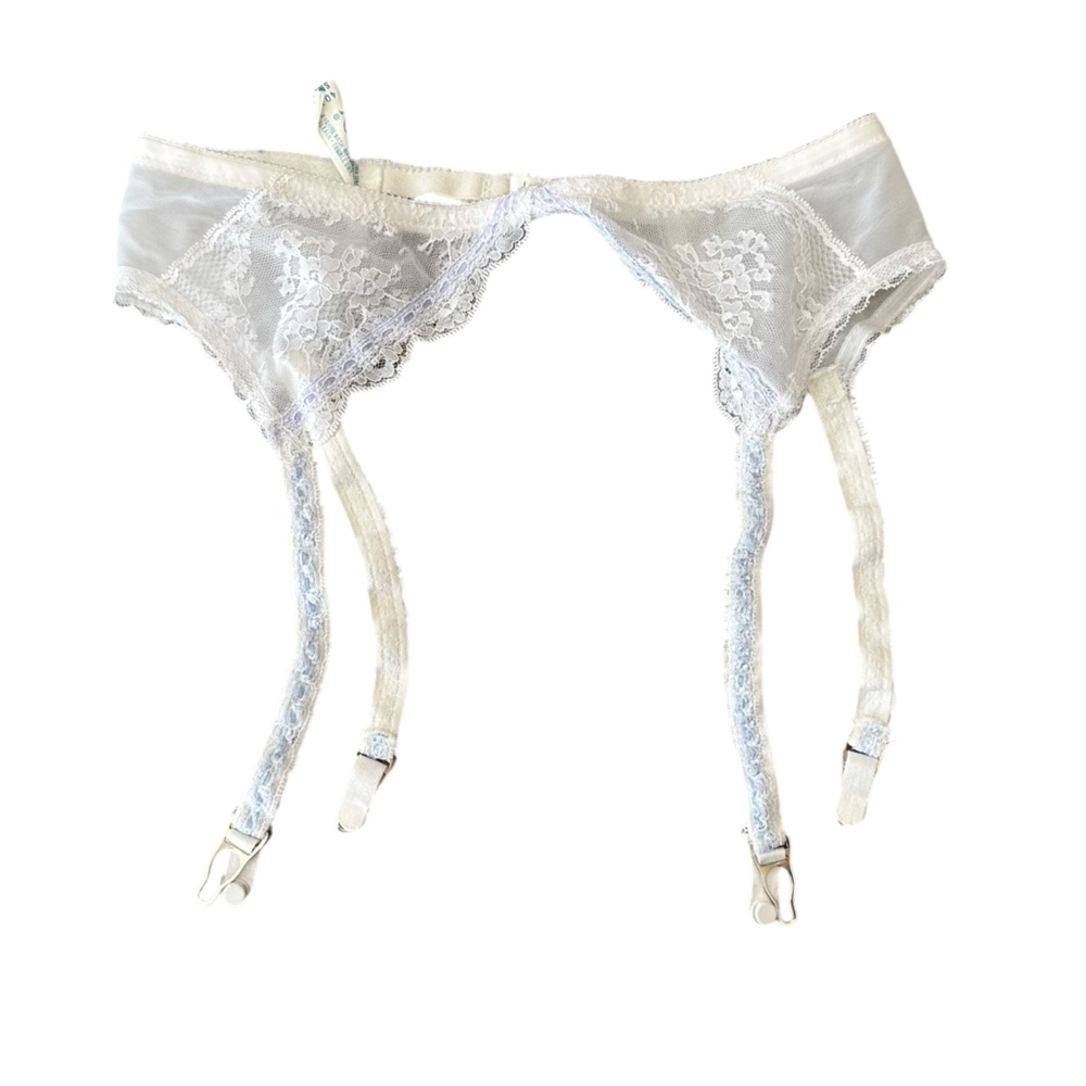 Vintage Kayser Mesh Lace Wedding Garter Belt